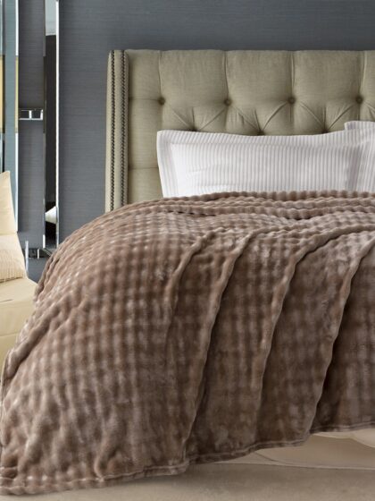 Плед Karven Bubble Кофейный